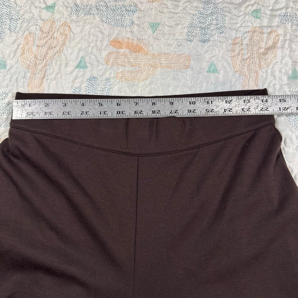 Studio Works Petite Brown Pull On Dress Pants Womens PM Stretch - Picture 6 of 9